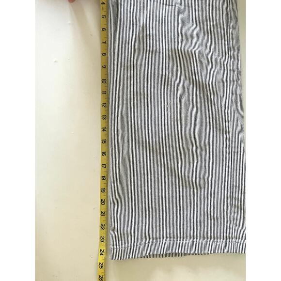 J. Crew Striped patch pocket wide leg cropped pant - Picture 7 of 10